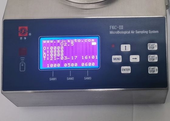 좋은 가격 고청정실 생존 가능한 미생물 에어 샘플러 SU316L 0.38m/S 온라인으로